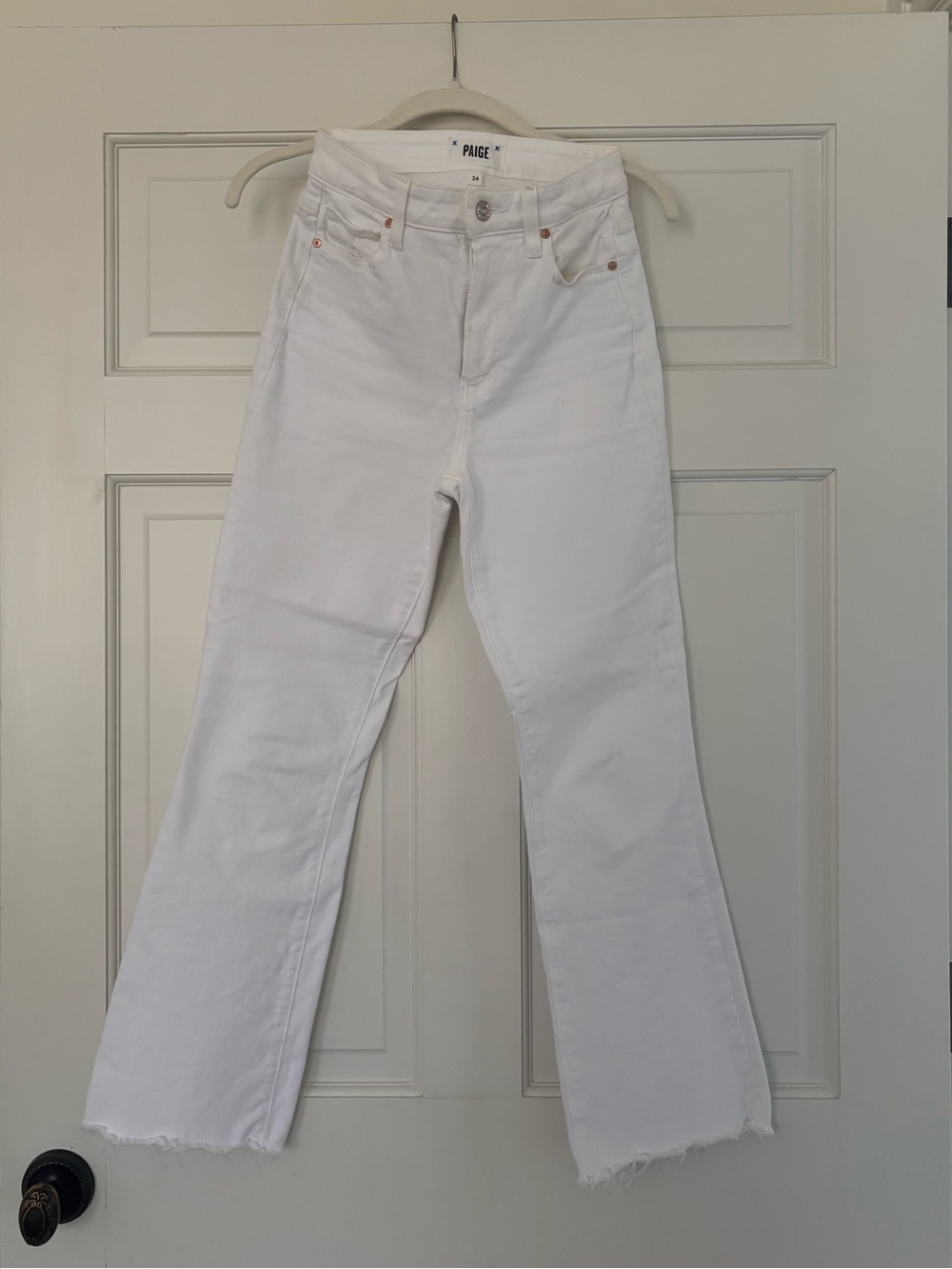 PAIGE Straight-Leg Ankle Flare Jeans